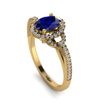 Timeless Beauty Oval Sapphire Engagement Ring - Judy No. 13 image 1