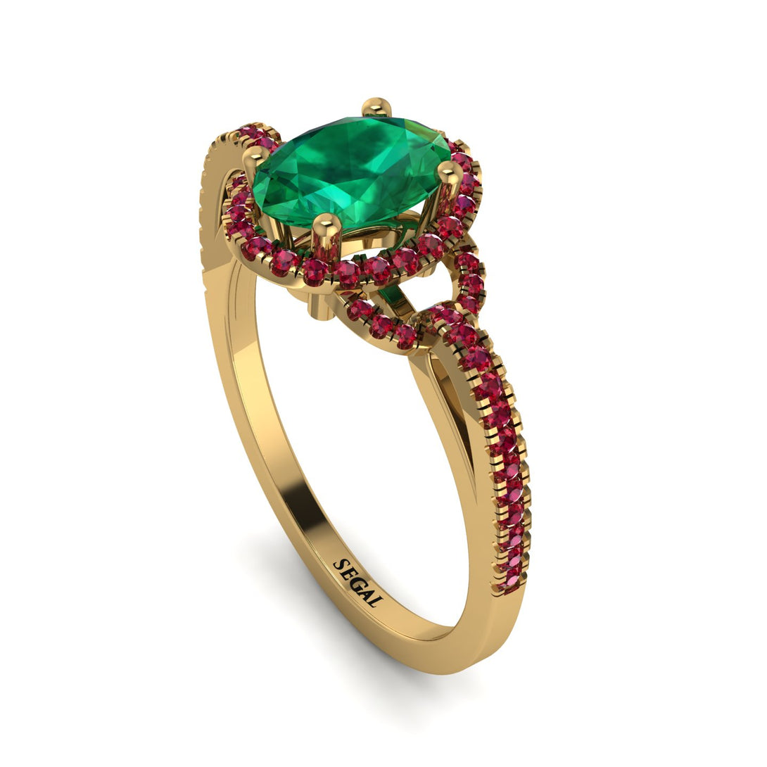 Timeless Beauty Oval Emerald Engagement Ring - Judy No. 49