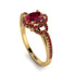 Timeless Beauty Oval Ruby Engagement Ring - Judy No. 55