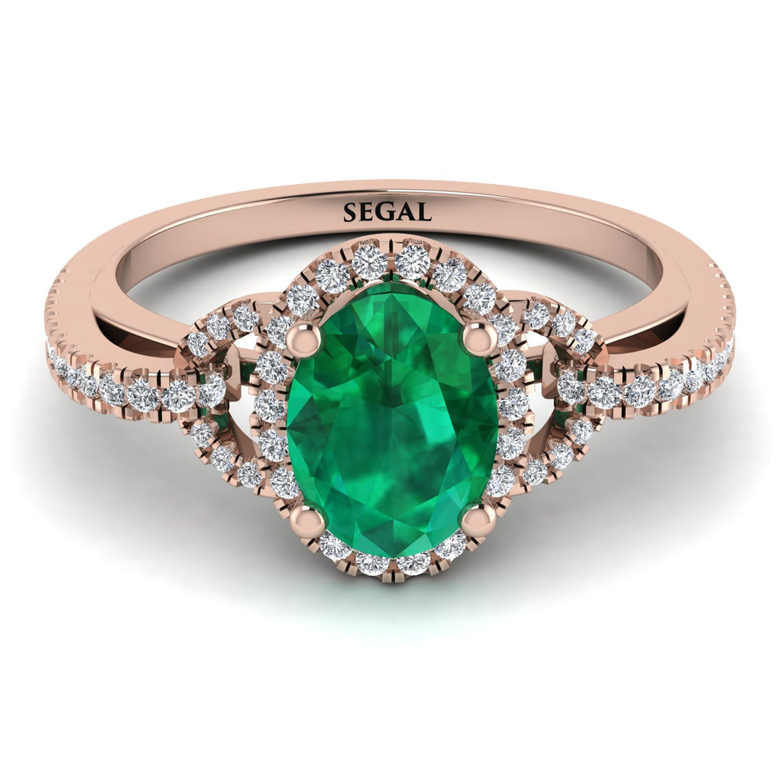 Timeless Beauty Oval Emerald Engagement Ring - Judy No. 5