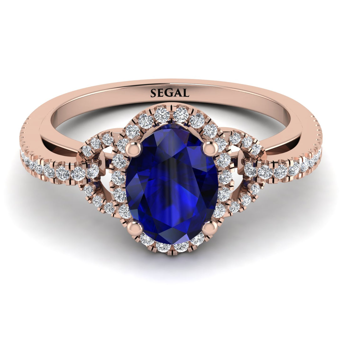 Timeless Beauty Oval Sapphire Engagement Ring - Judy No. 14