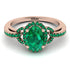 Timeless Beauty Oval Emerald Engagement Ring - Judy No. 20