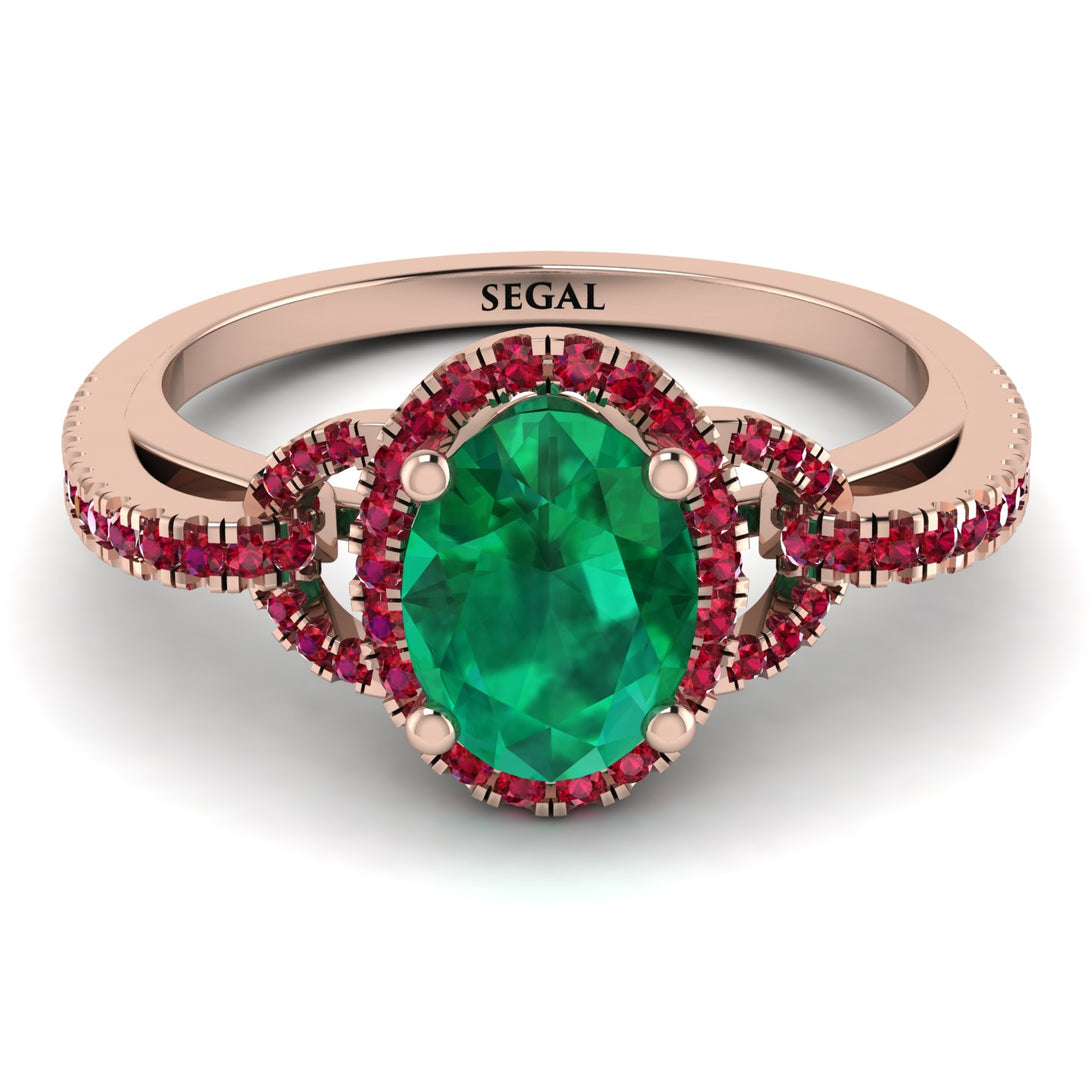 Timeless Beauty Oval Emerald Engagement Ring - Judy No. 50