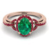 Timeless Beauty Oval Emerald Engagement Ring - Judy No. 50