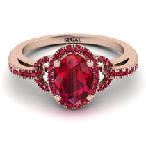 Timeless Beauty Oval Ruby Engagement Ring - Judy No. 56 image 1