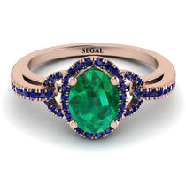 Timeless Beauty Oval Emerald Engagement Ring - Judy No. 65 image 1