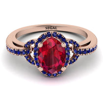 Timeless Beauty Oval Ruby Engagement Ring - Judy No. 71 image 1