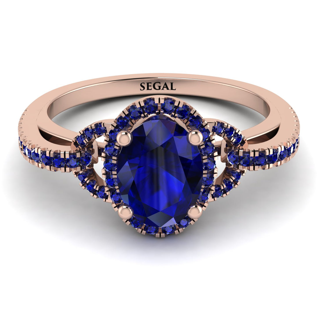 Timeless Beauty Oval Sapphire Engagement Ring - Judy No. 74
