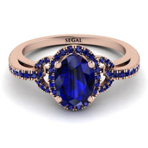 Timeless Beauty Oval Sapphire Engagement Ring - Judy No. 74 image 1