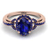 Timeless Beauty Oval Sapphire Engagement Ring - Judy No. 74 image 1