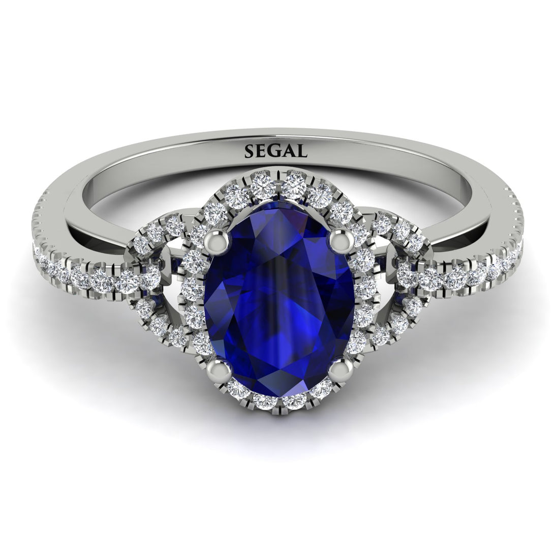 Timeless Beauty Oval Sapphire Engagement Ring - Judy No. 15