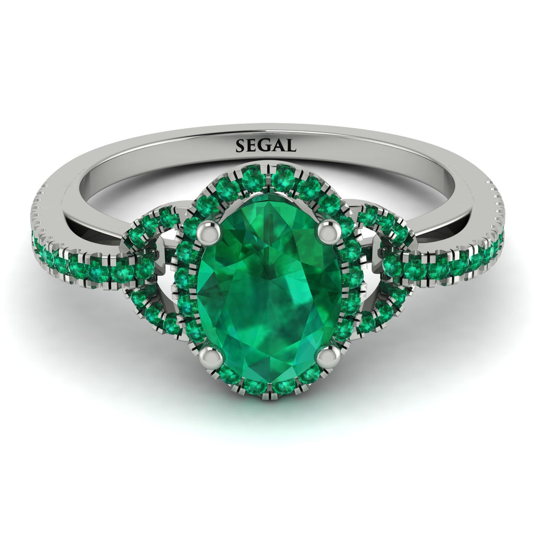 Timeless Beauty Oval Emerald Engagement Ring - Judy No. 21