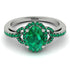 Timeless Beauty Oval Emerald Engagement Ring - Judy No. 21 image 2