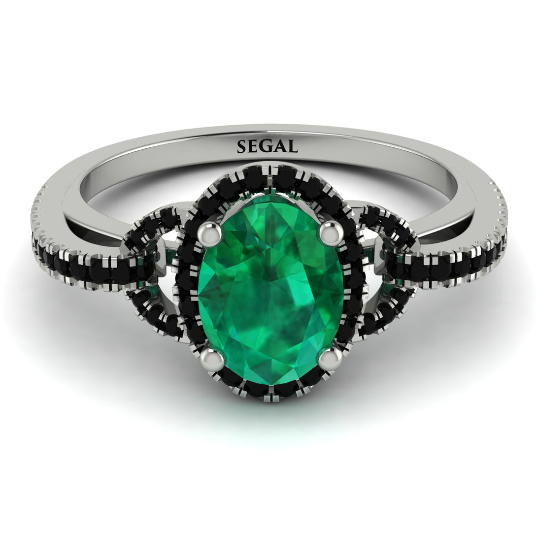Timeless Beauty Oval Emerald Engagement Ring - Judy No. 36