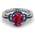 Timeless Beauty Oval Ruby Engagement Ring - Judy No. 72 image 1