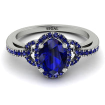 Timeless Beauty Oval Sapphire Engagement Ring - Judy No. 75 image 1