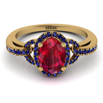 Timeless Beauty Oval Ruby Engagement Ring - Judy No. 70 image 1