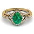 Timeless Beauty Oval Emerald Engagement Ring - Judy No. 4