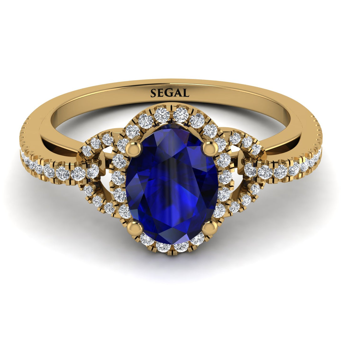 Timeless Beauty Oval Sapphire Engagement Ring - Judy No. 13