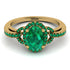 Timeless Beauty Oval Emerald Engagement Ring - Judy No. 19