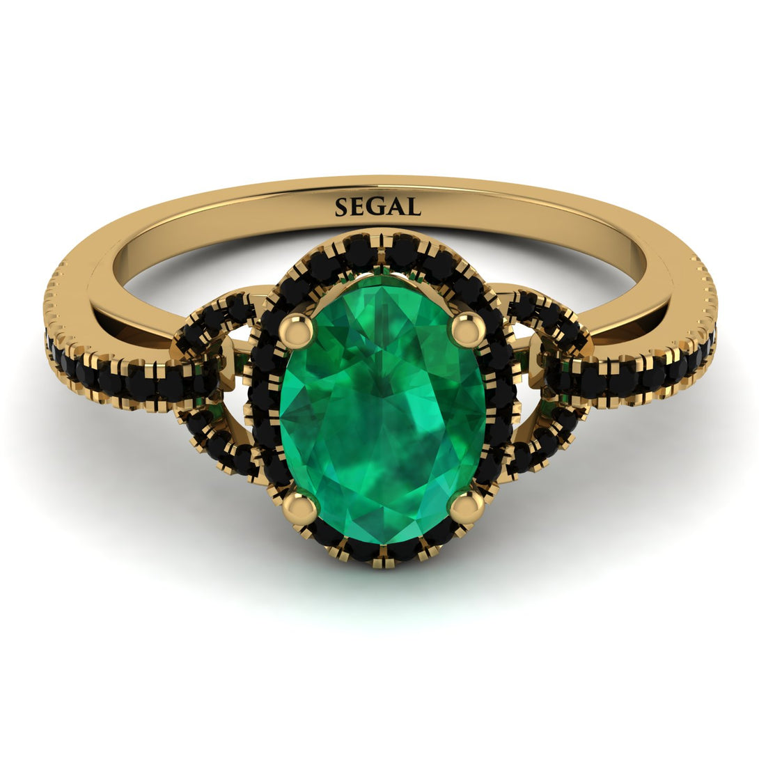 Timeless Beauty Oval Emerald Engagement Ring - Judy No. 34
