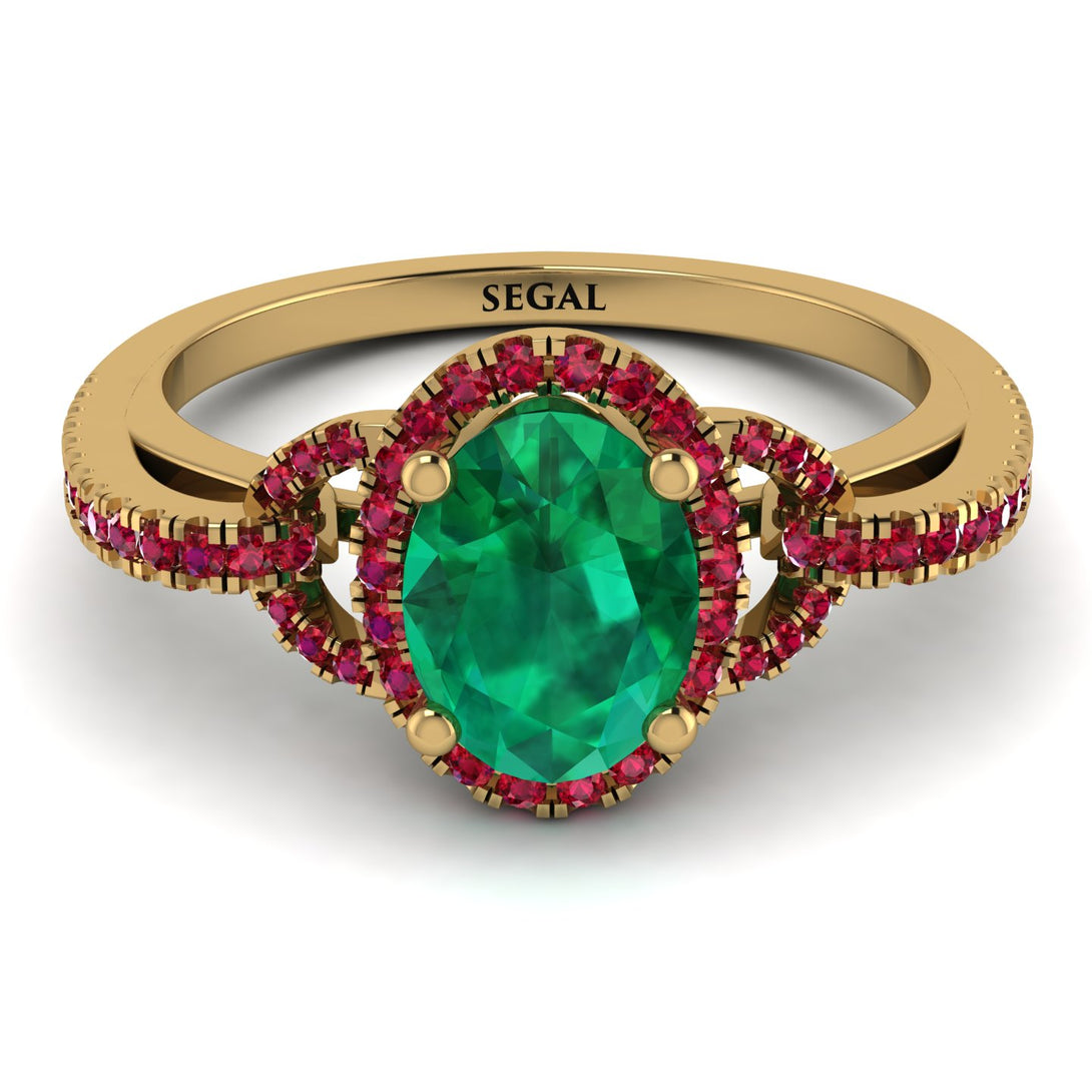 Timeless Beauty Oval Emerald Engagement Ring - Judy No. 49
