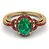 Timeless Beauty Oval Emerald Engagement Ring - Judy No. 49 image 2