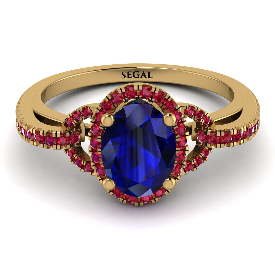 Timeless Beauty Oval Sapphire Engagement Ring - Judy No. 58
