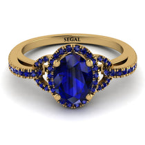 Timeless Beauty Oval Sapphire Engagement Ring - Judy No. 73 image 1