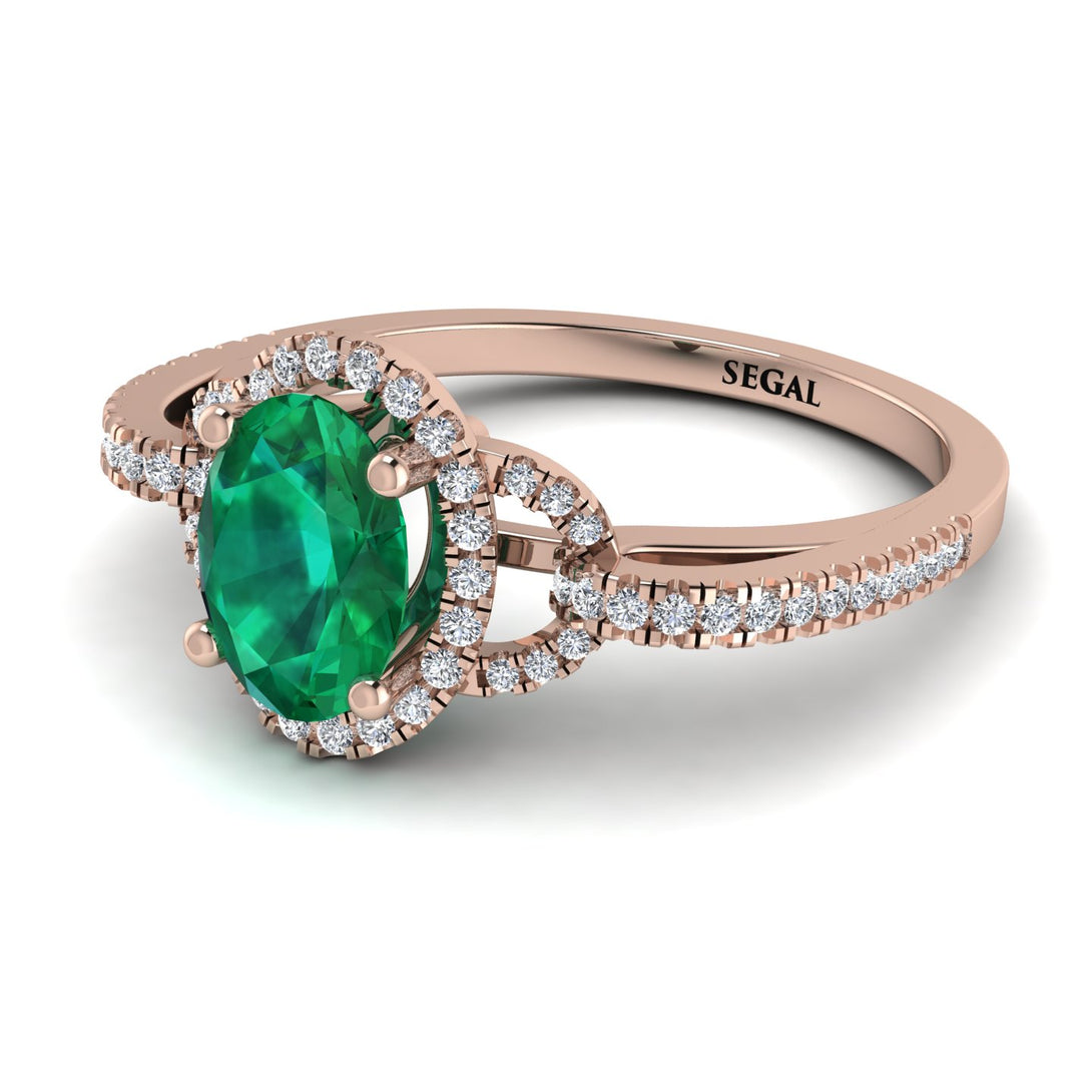 Timeless Beauty Oval Emerald Engagement Ring - Judy No. 5