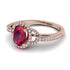 Timeless Beauty Oval Ruby Engagement Ring - Judy No. 11