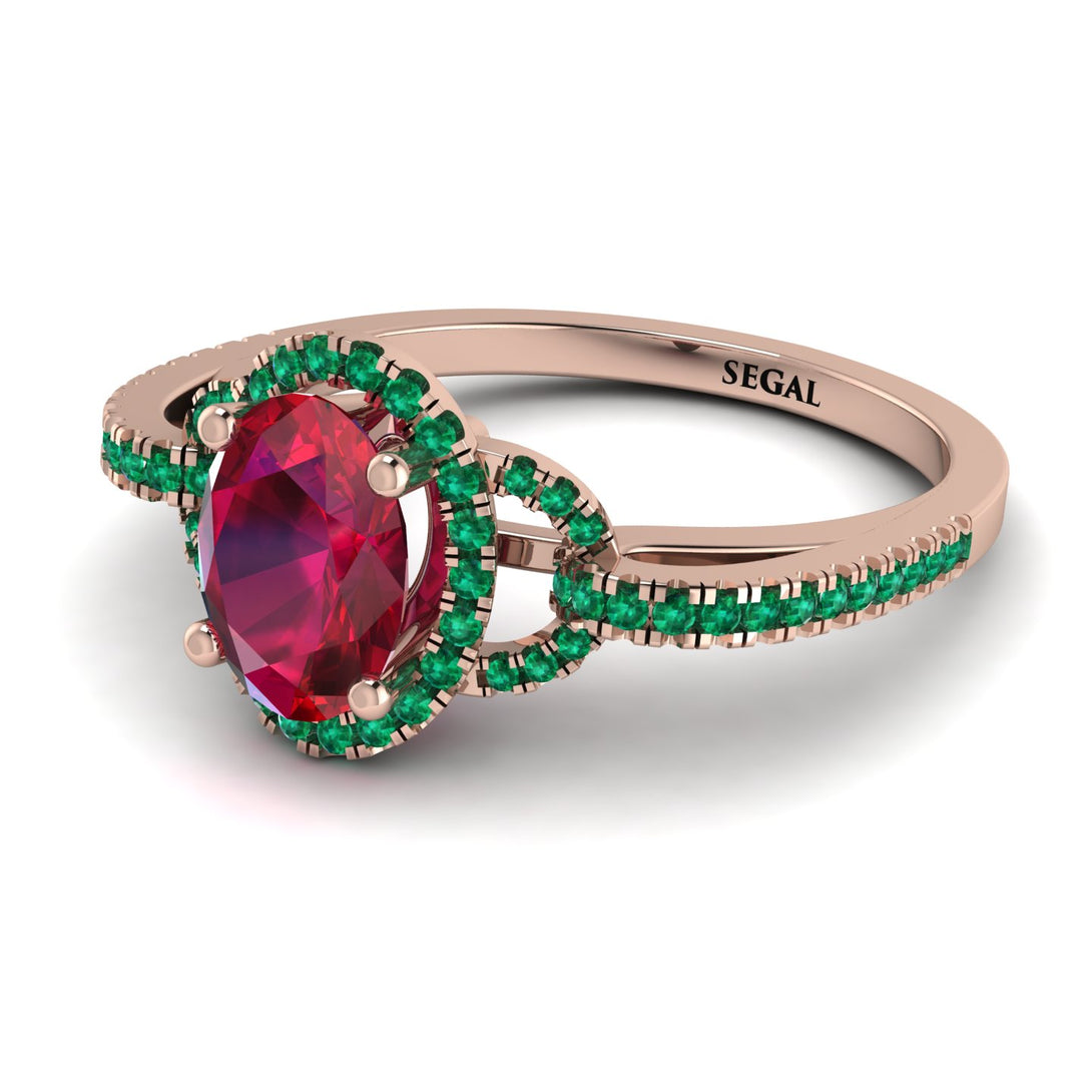 Timeless Beauty Oval Ruby Engagement Ring - Judy No. 26