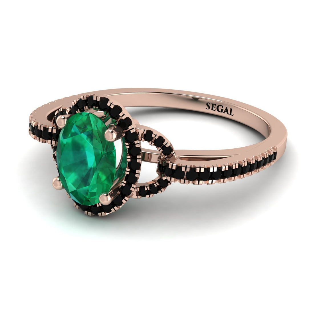 Timeless Beauty Oval Emerald Engagement Ring - Judy No. 35