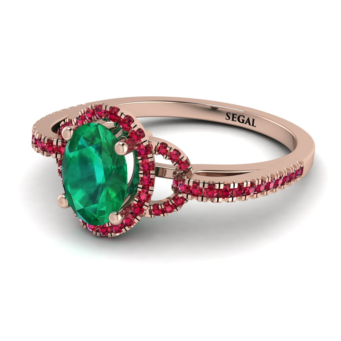 Timeless Beauty Oval Emerald Engagement Ring - Judy No. 50