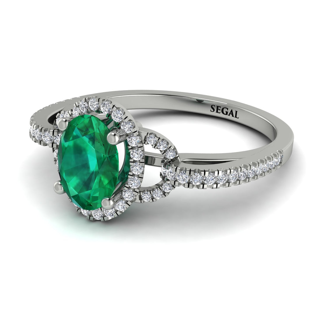 Timeless Beauty Oval Emerald Engagement Ring - Judy No. 6