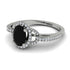Timeless Beauty Oval Black Diamond Engagement Ring - Judy No. 9