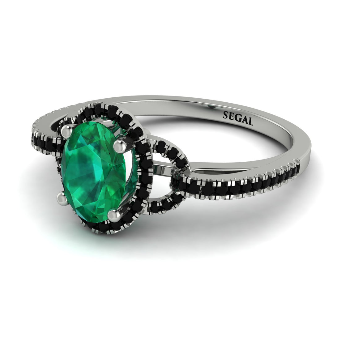 Timeless Beauty Oval Emerald Engagement Ring - Judy No. 36