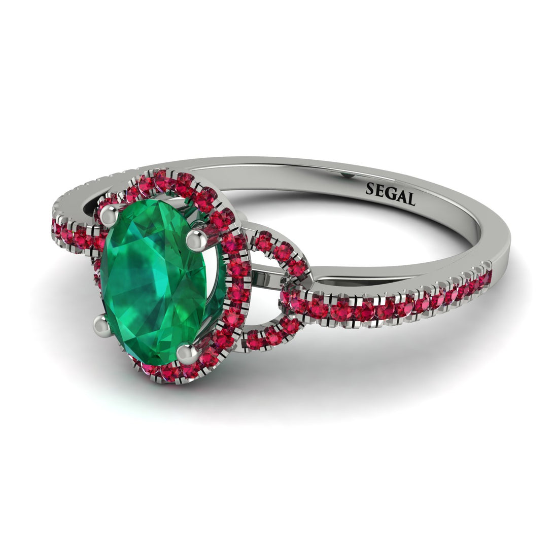 Timeless Beauty Oval Emerald Engagement Ring - Judy No. 51