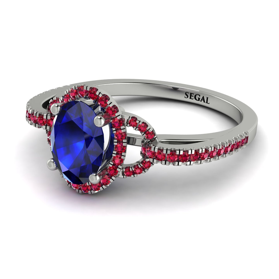 Timeless Beauty Oval Sapphire Engagement Ring - Judy No. 60