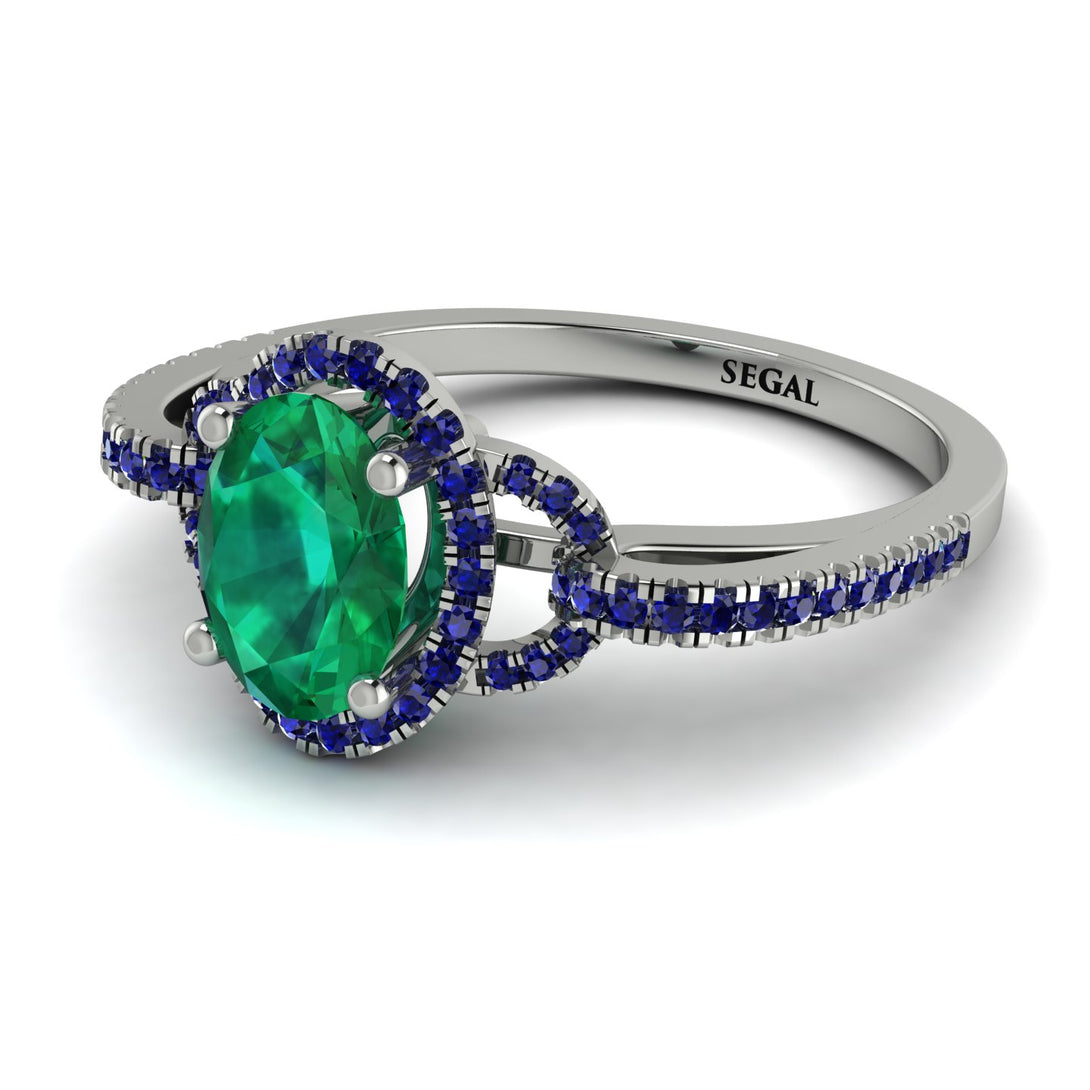 Timeless Beauty Oval Emerald Engagement Ring - Judy No. 66