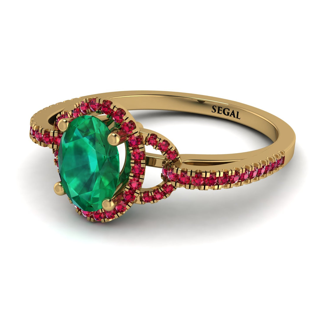 Timeless Beauty Oval Emerald Engagement Ring - Judy No. 49