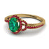 Timeless Beauty Oval Emerald Engagement Ring - Judy No. 49 image 3