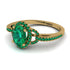 Timeless Beauty Oval Emerald Engagement Ring - Judy No. 19