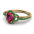 Timeless Beauty Oval Ruby Engagement Ring - Judy No. 25 image 3
