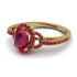 Timeless Beauty Oval Ruby Engagement Ring - Judy No. 55
