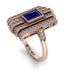 Unmatched Style Gold Baguette Sapphire Ring - Jean No. 14
