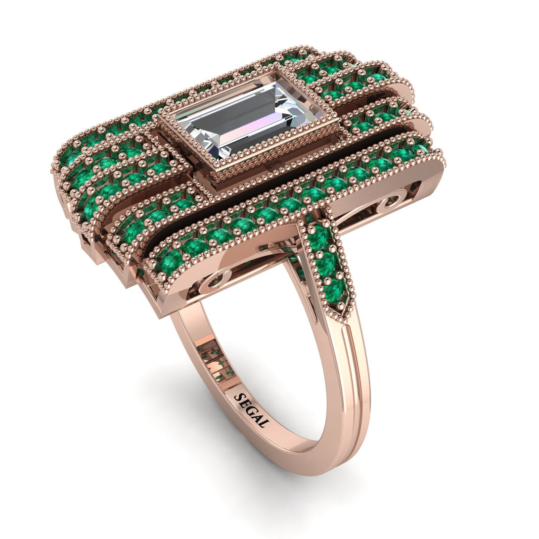 Unmatched Style Gold Baguette Diamond Ring - Jean No. 17
