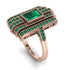 Unmatched Style Gold Baguette Emerald Ring - Jean No. 20