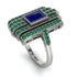 Unmatched Style Gold Baguette Sapphire Ring - Jean No. 30 image 2