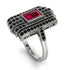 Unmatched Style Gold Baguette Ruby Ring - Jean No. 42